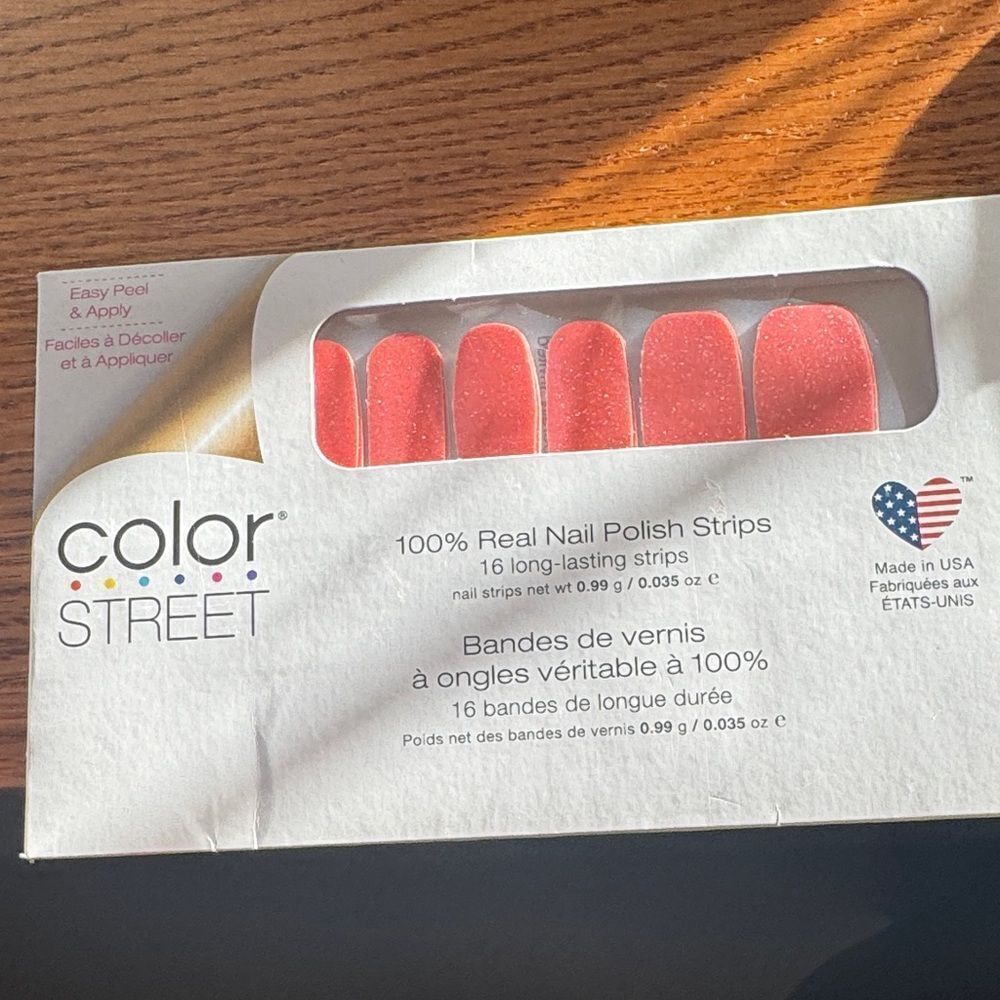 Color Street Coral Nail Polish Strips